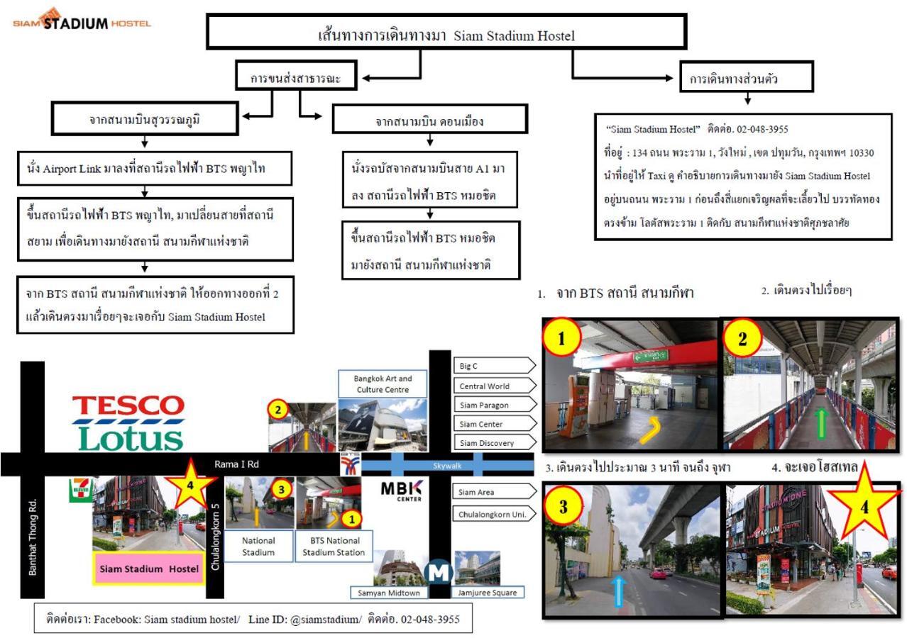 Siam Stadium Hostel Bangkok Zewnętrze zdjęcie